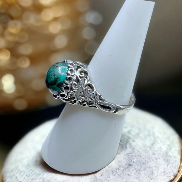 🌺Vintage Sterling & Eliat Ring - Picture 8 of 11